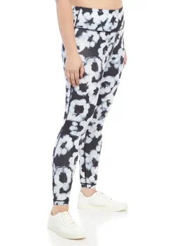 Best Pirce 😀 ZELOS Plus Size Allover Print Performance Leggings 🌟 -ZELOS store Belk 1029