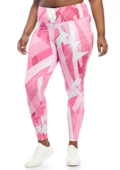 Best Pirce 😀 ZELOS Plus Size Allover Print Performance Leggings 🌟 -ZELOS store Belk 1032