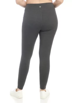Cheapest 🥰 ZELOS Plus Size Cotton Heathered Leggings 🥰 -ZELOS store Belk 1034