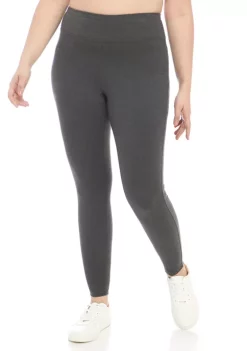 Cheapest 🥰 ZELOS Plus Size Cotton Heathered Leggings 🥰 -ZELOS store Belk 1036
