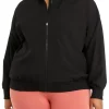 Best Sale 🎉 ZELOS Plus Size City Bomber Jacket 🎁 -ZELOS store Belk 1037