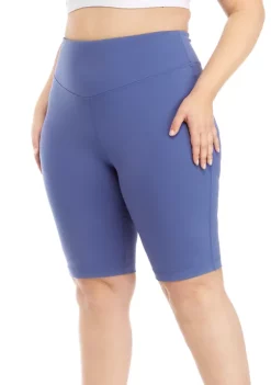 Outlet 🥰 ZELOS Plus Size High Impact Bike Shorts ⌛ -ZELOS store Belk 1057