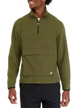 Deals 🎉 ZELOS Polar Fleece Quarter Zip Jacket 🔔 -ZELOS store Belk 1067