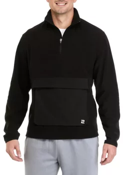 Deals 🎉 ZELOS Polar Fleece Quarter Zip Jacket 🔔 -ZELOS store Belk 1069