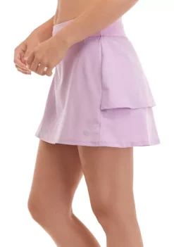 Flash Sale ⭐ ZELOS Woven Ruffle Back Skort ⌛ -ZELOS store Belk 1079