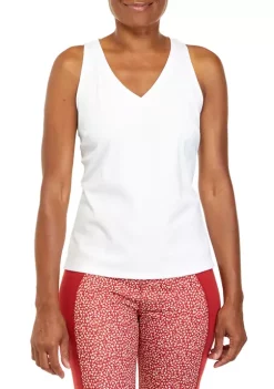 Deals 😀 ZELOS Sleeveless Ribbed Twist Back Tank Top 🎉