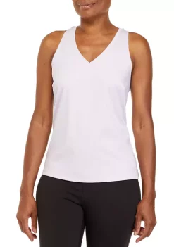Deals 😀 ZELOS Sleeveless Ribbed Twist Back Tank Top 🎉 -ZELOS store Belk 1110