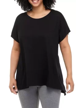 Best deal ✨ ZELOS Plus Size High Low T-Shirt 🛒