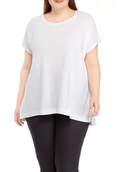 Best deal ✨ ZELOS Plus Size High Low T-Shirt 🛒 -ZELOS store Belk 1117