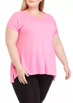 Best deal ✨ ZELOS Plus Size High Low T-Shirt 🛒 -ZELOS store Belk 1118