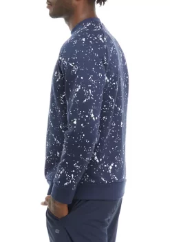 Top 10 🔥 ZELOS Paint Splatter Crew Fleece Pullover 🥰 -ZELOS store Belk 1121