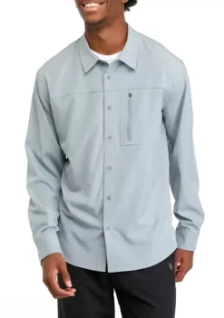 Top 10 🥰 ZELOS Long Sleeve Woven Hybrid 👕 Shirt 🥰 -ZELOS store Belk 1129