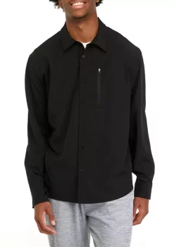 Top 10 🥰 ZELOS Long Sleeve Woven Hybrid 👕 Shirt 🥰 -ZELOS store Belk 1130