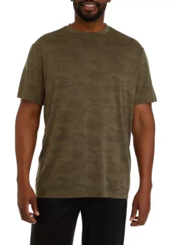 Best Pirce 🧨 ZELOS Big & Tall Camo Jacquard T-Shirt ✔️