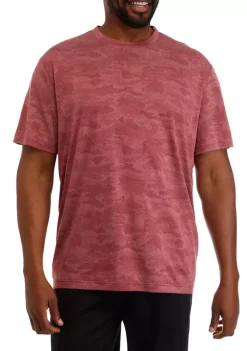 Best Pirce 🧨 ZELOS Big & Tall Camo Jacquard T-Shirt ✔️ -ZELOS store Belk 1178