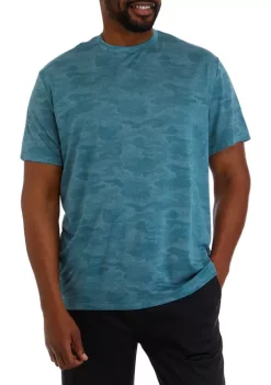 Best Pirce 🧨 ZELOS Big & Tall Camo Jacquard T-Shirt ✔️ -ZELOS store Belk 1180