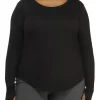 Coupon 🎁 ZELOS 👩 Women's Long Sleeve Solid T-Shirt ✔️ -ZELOS store Belk 1199