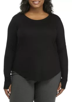 Coupon 🎁 ZELOS 👩 Women's Long Sleeve Solid T-Shirt ✔️