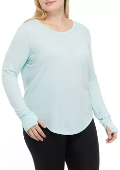Coupon 🎁 ZELOS 👩 Women's Long Sleeve Solid T-Shirt ✔️ -ZELOS store Belk 1206