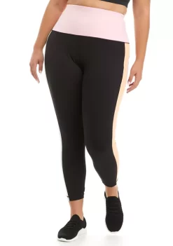 Discount 😀 ZELOS Plus Size Medium Impact High Waisted 7/8 Leggings 🥰