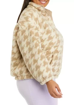 Buy 🌟 ZELOS Plus Size Long Sleeve Full Zip Printed Jacket ✨ -ZELOS store Belk 1238