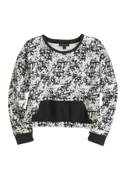 Promo ⭐ ZELOS 👧 Girls 7-16 Long Sleeve Pullover Sweatshirt 🔥