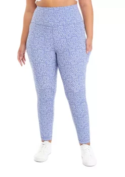 Wholesale 😀 ZELOS Plus Size Medium Impact High Waisted 7/8 Leggings 😀 -ZELOS store Belk 1324