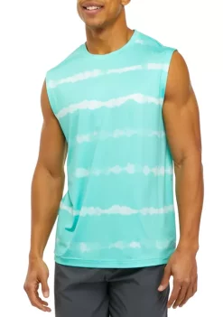 Cheap 🥰 ZELOS Tie Dye Stripe Muscle Tank 🧨