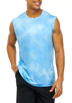 Cheap 🥰 ZELOS Tie Dye Stripe Muscle Tank 🧨 -ZELOS store Belk 1349