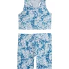 Hot Sale ✨ ZELOS 👧 Girls 7-16 Sleeveless Bra Tank and Bike Shorts Set 👍 -ZELOS store Belk 1418