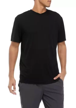 Hot Sale ✔️ ZELOS Brushed V-Neck T-Shirt 🔥