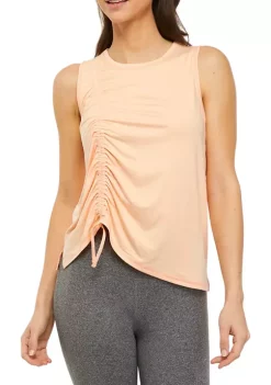 Wholesale 😍 ZELOS Sleeveless Tie Ruched Tank 👍 -ZELOS store Belk 1552