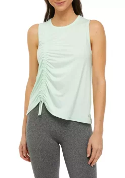Wholesale 😍 ZELOS Sleeveless Tie Ruched Tank 👍 -ZELOS store Belk 1554