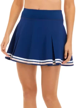 Coupon 👏 ZELOS Stretch Woven Pleated 👗 Skirt 😀 -ZELOS store Belk 1578