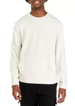 Hot Sale ✨ ZELOS Textured Crew Neck 👚 Shirt 👏 -ZELOS store Belk 1596