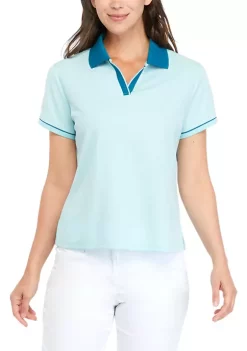 Best reviews of 🔔 ZELOS 👩 Women's Short Sleeve Boxy Sport Polo ✨ -ZELOS store Belk 1600