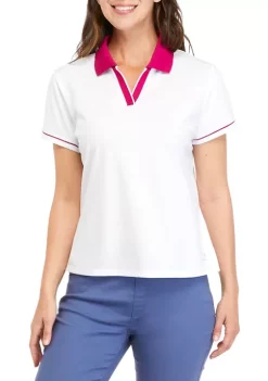 Best reviews of 🔔 ZELOS 👩 Women's Short Sleeve Boxy Sport Polo ✨ -ZELOS store Belk 1601