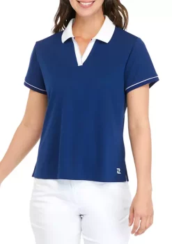 Best reviews of 🔔 ZELOS 👩 Women's Short Sleeve Boxy Sport Polo ✨ -ZELOS store Belk 1603