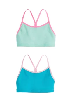 Discount 👏 ZELOS 👧 Girls 7-16 2 Pack of Ribbed Training Bras ✨ -ZELOS store Belk 1606