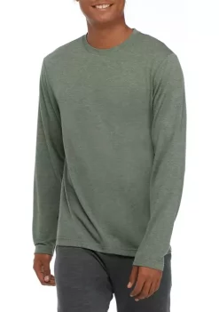 Cheapest ❤️ ZELOS Long Sleeve Brushed T-Shirt ⌛ -ZELOS store Belk 1655