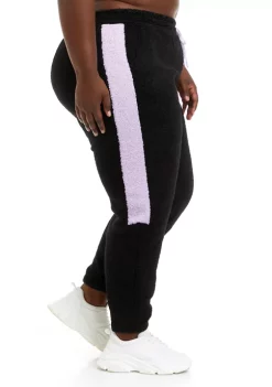 Cheapest 😀 ZELOS Plus Size Tape Sherpa Joggers ✨ -ZELOS store Belk 1658