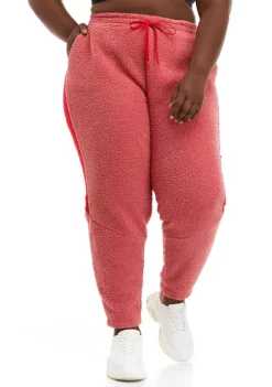 Cheapest 😀 ZELOS Plus Size Tape Sherpa Joggers ✨ -ZELOS store Belk 1660