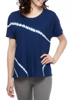 Buy ⭐ ZELOS Dolman Sleeve Tie Dye Top ✨