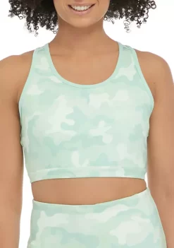 Promo 😍 ZELOS Camouflage Sports Bra 🧨