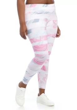 Hot Sale ✨ ZELOS Plus Size 7/8 Performance Leggings 👏 -ZELOS store Belk 1808