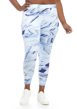 Hot Sale ✨ ZELOS Plus Size 7/8 Performance Leggings 👏 -ZELOS store Belk 1809