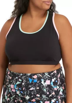 Brand new 🎁 ZELOS Plus Size Medium Impact Racerback Bra ⌛ -ZELOS store Belk 1884