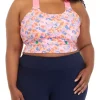 Best Pirce ❤️ ZELOS High Impact Floral Sports Bra 🔥 -ZELOS store Belk 1891
