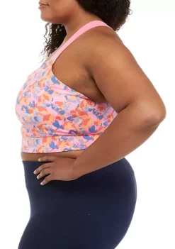 Best Pirce ❤️ ZELOS High Impact Floral Sports Bra 🔥 -ZELOS store Belk 1893