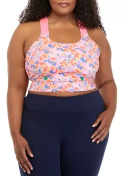 Best Pirce ❤️ ZELOS High Impact Floral Sports Bra 🔥 -ZELOS store Belk 1894